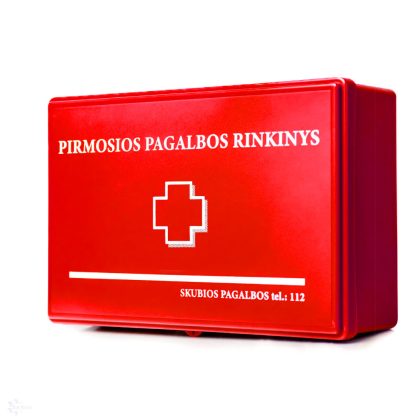 Pirmosios pagalbos rinkinys kietame dėkle